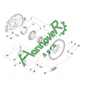 Позиція 5 Зірочки ланцюга в зборі Accord AC819066 АС819066, Kverneland , Квернеланд
